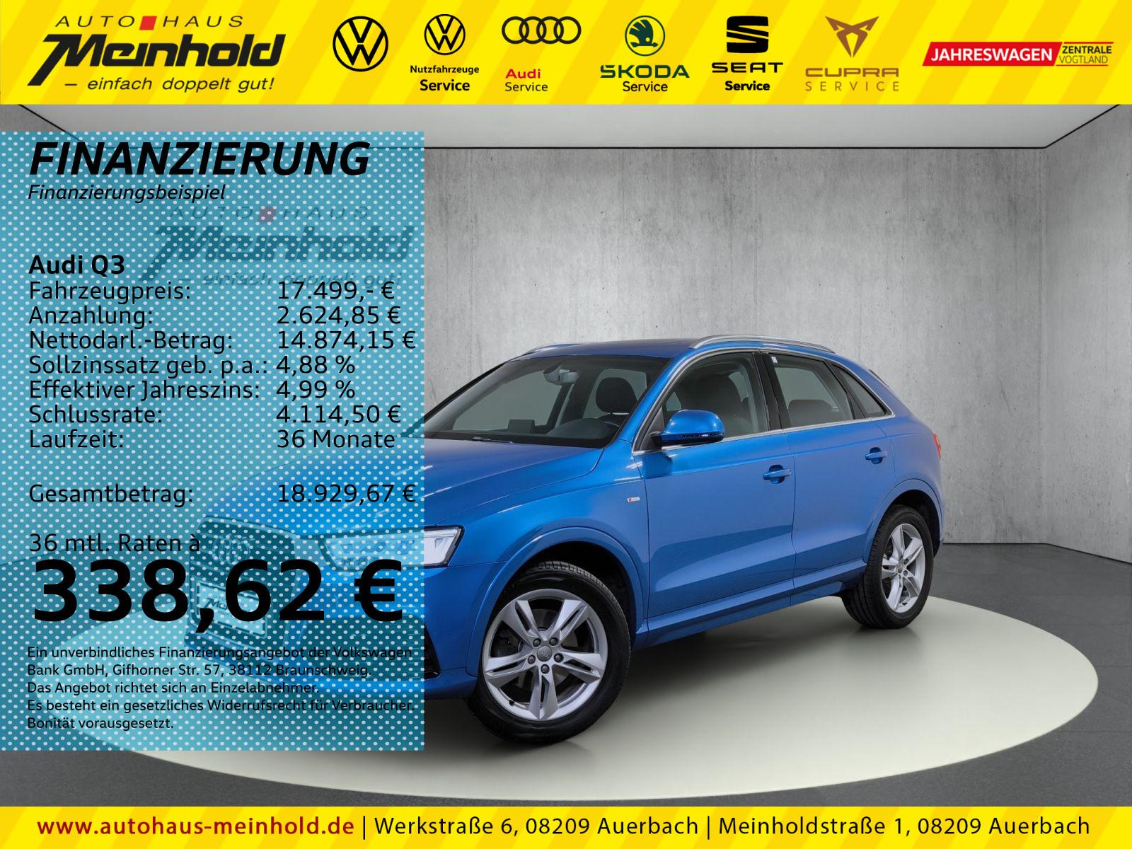 Audi Q3 S-Line 1.4 TFSI,AHK, Dach, LED, el.Heckklappe