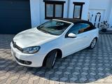 Volkswagen VW Golf 2.0 TDI 140 PS Cabrio weiß Leder g... - Volkswagen Golf mit Diesel-Antrieb: 140 Ps