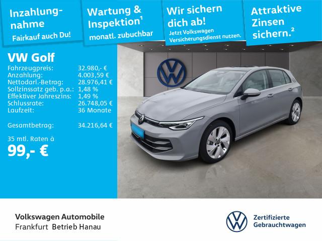 Volkswagen Golf 1.5 eTSI DSG Style NAVI+PANO+LED+RVC+HUD+AP