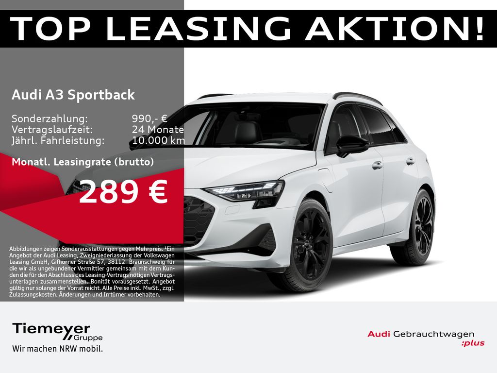 Audi A3 Sportback 40 TFSIe SONOS LEDER AHK HuD KAMERA