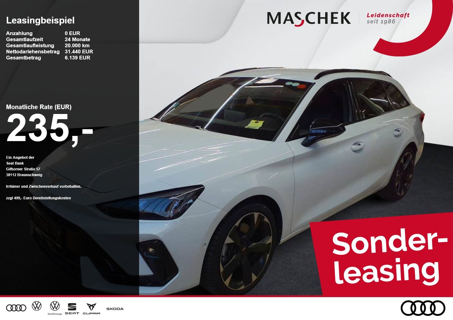 Cupra Leon Sportstourer 2.0 TDI Sonderleasing! AHK ACC