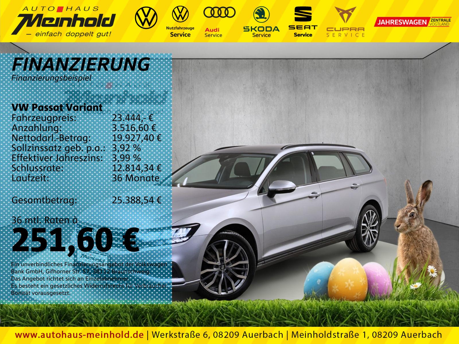 Volkswagen Passat Variant 1.5 TSI, Alu 18", LED, Kamera