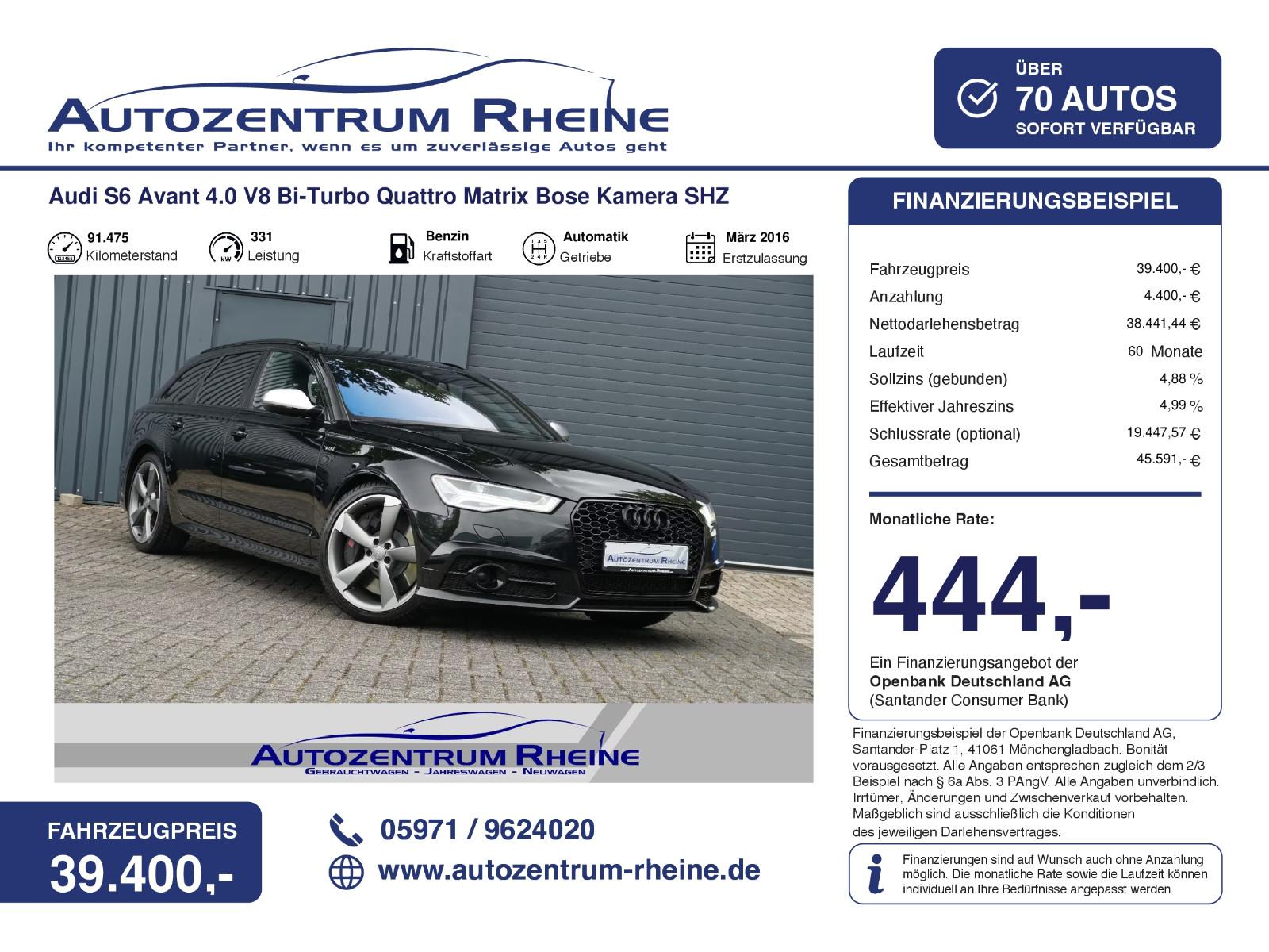 Audi S6 Avant 4.0 V8 Quattro Matrix Bose Kamera SHZ