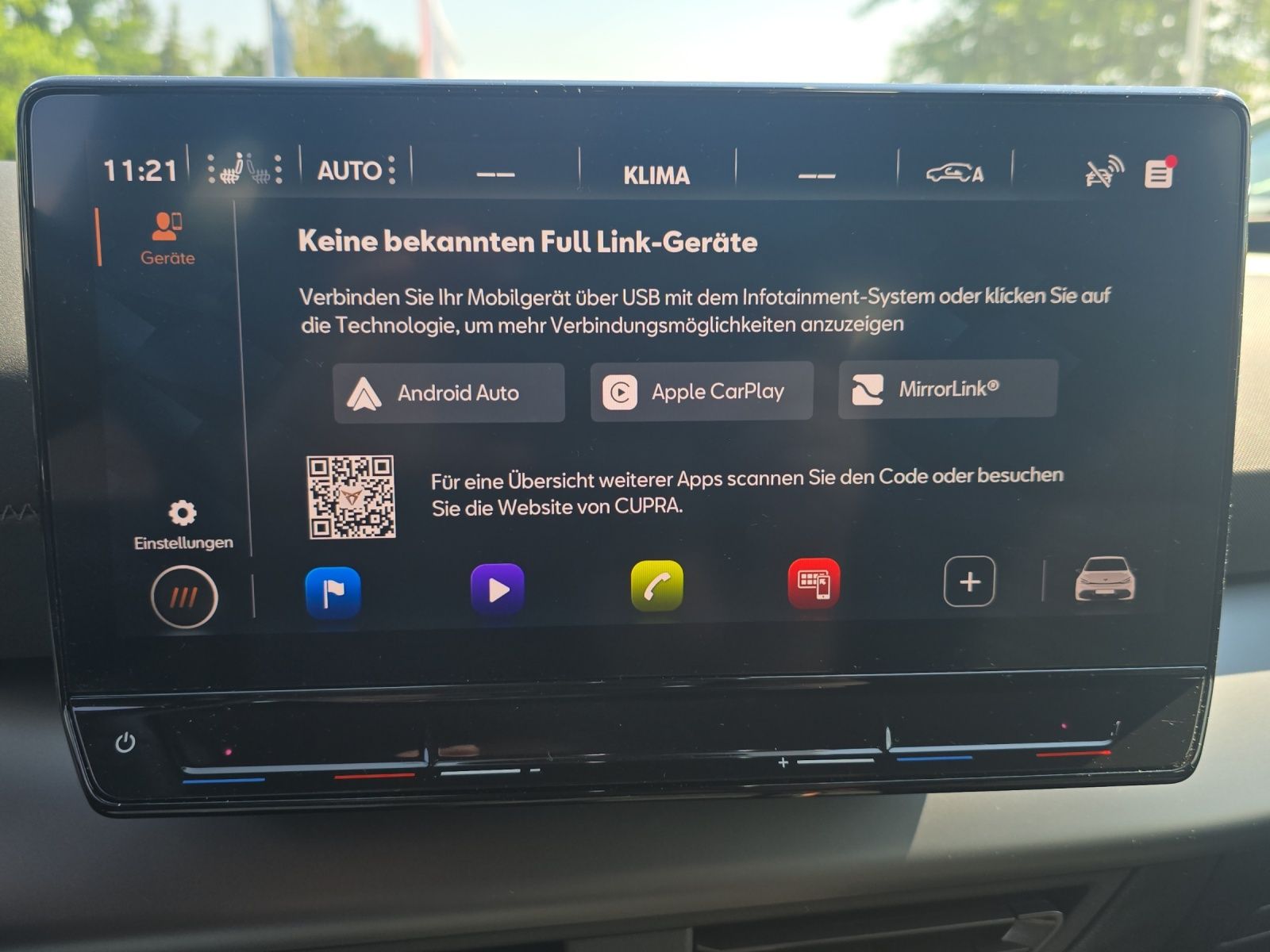 Fahrzeugabbildung CUPRA Born LED Navi ACC 4xSHZ RFK AREA VIEW