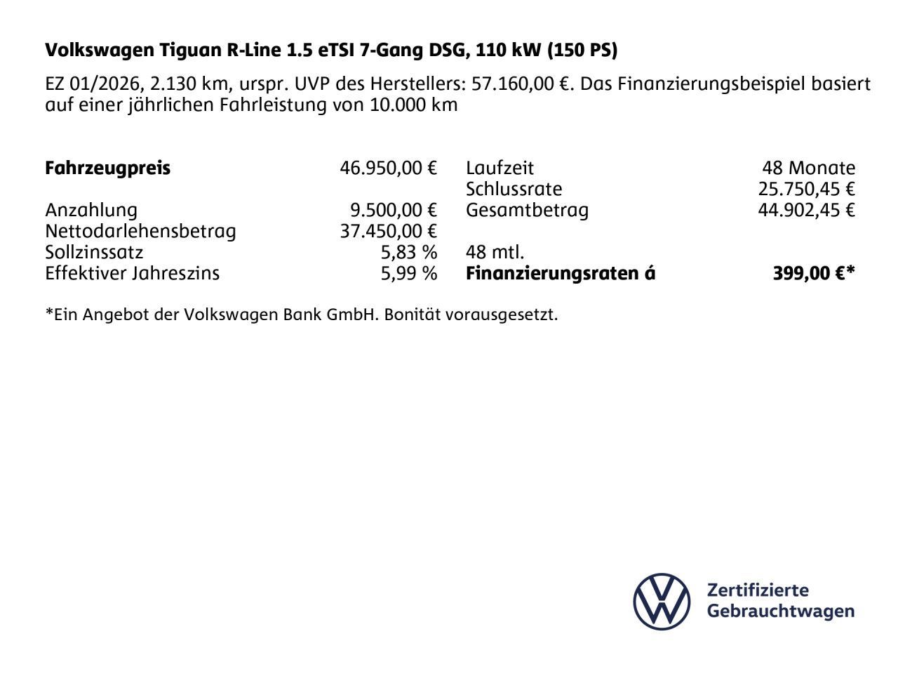 Volkswagen Tiguan R-Line 1.5 eTSI 7-Gang DSG LED foto 3