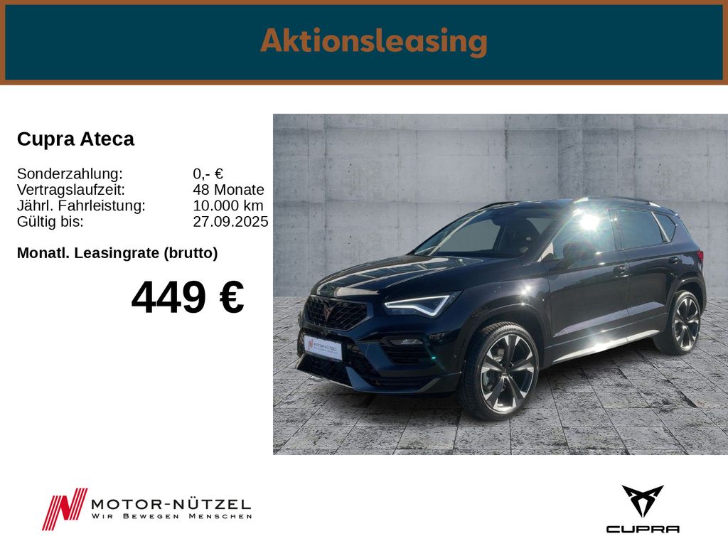 Cupra Ateca 190PS DSG/ AHK/ BEATS/ TopView/ el. Heckl.