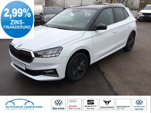 SKODA Fabia 1.0l TSI DSG STYLE+ACC+Kamera+Dach Schwarz