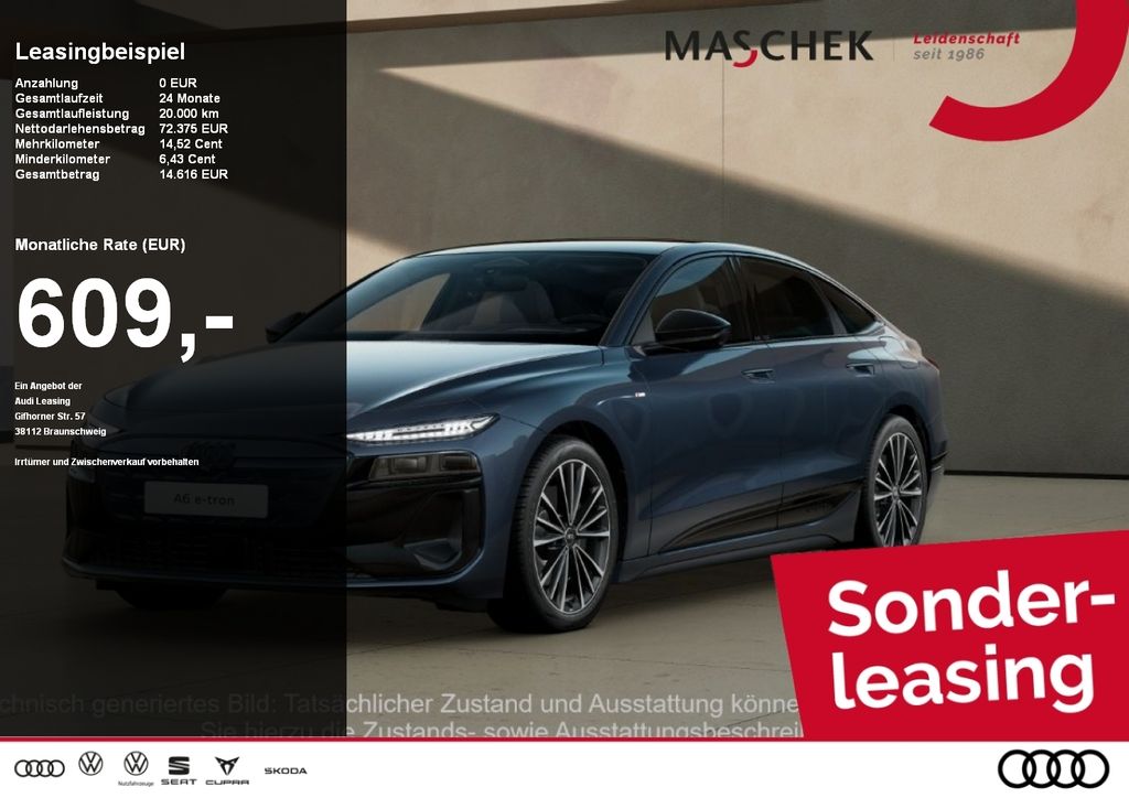 Audi A6 e-tron Sportback S line B&O UPE106 AHK Pano S