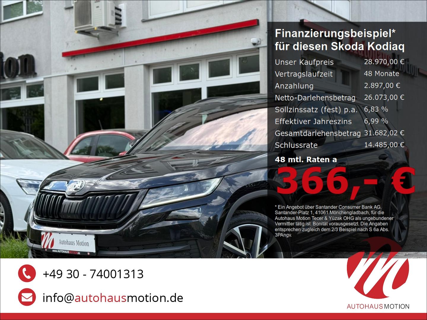 Skoda Kodiaq Sportline 4x4 Navi 360 Kamera ACC Memory 