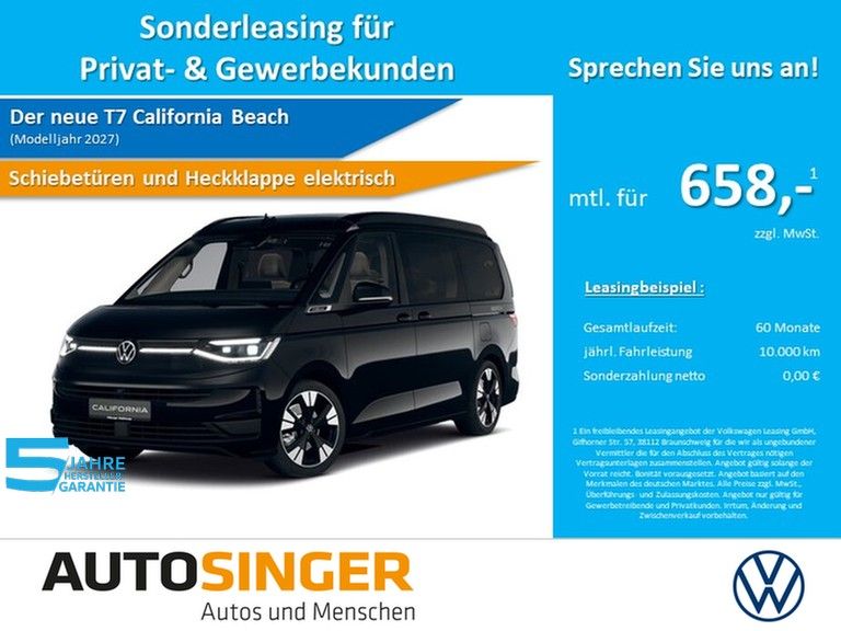 Volkswagen T7 California Beach eHybrid AHK*MATRIX*DREHSITZE
