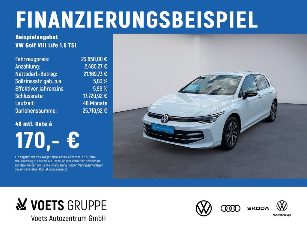 Golf VIII Life 1.5 TSI LaneAssist+FrontAssist