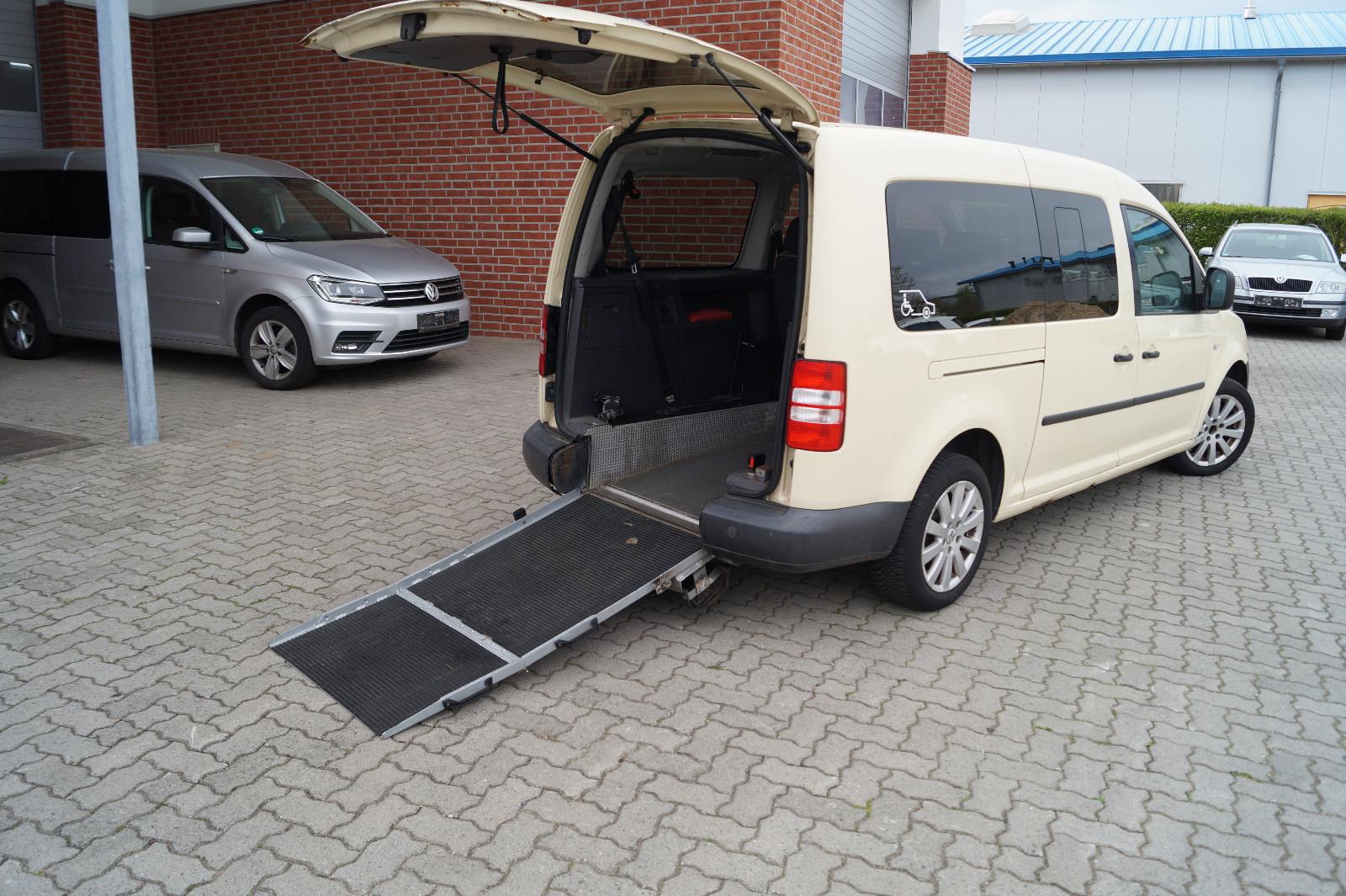 Volkswagen Caddy 1.6 Maxi Rollstuhl 7-Sitz Behinderten