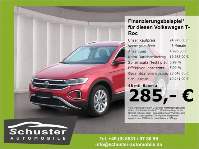 Volkswagen T-Roc Style 1.5TSI*LED+ ACC Navi Massage VKZ-Erk