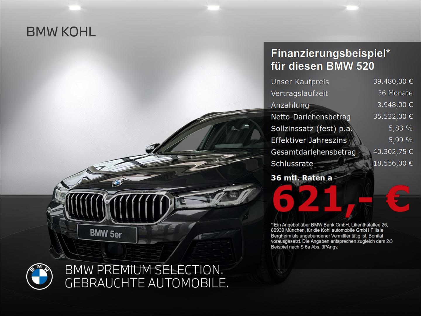 BMW 520 d Touring M Sport Fernlichtassistent Komfort