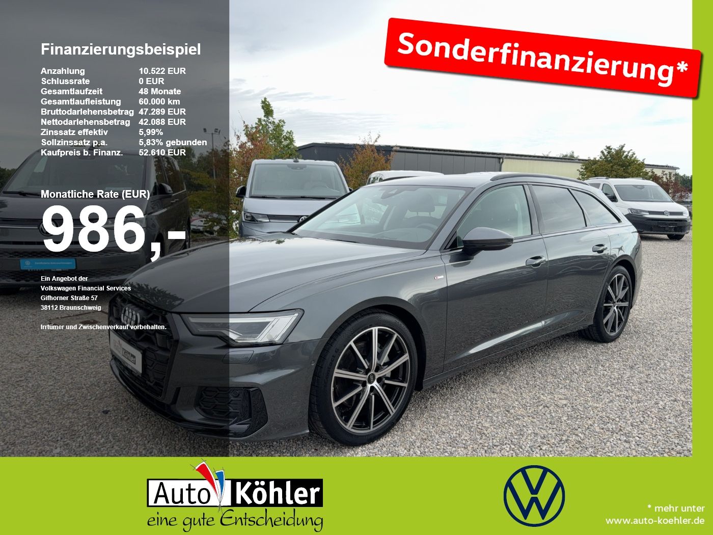 Audi A6 Avant 50TDi S-Line quattro Kamera StHz StHz