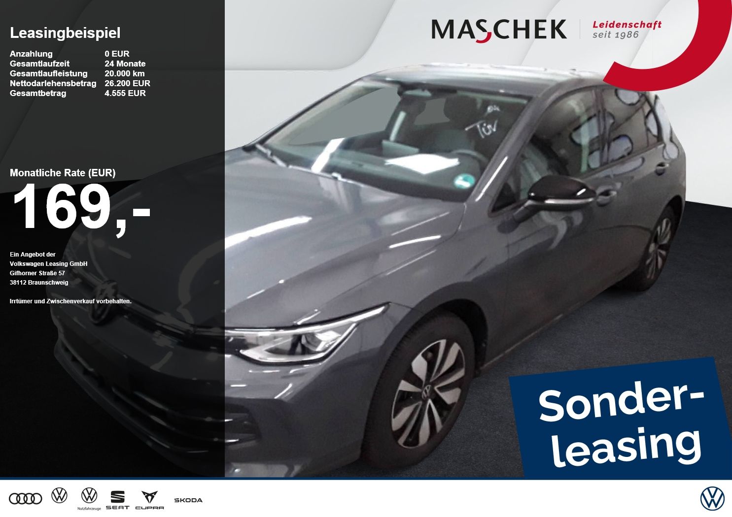 Volkswagen Golf Goal 1.5 eTSI Sonderleasing AHK Navi