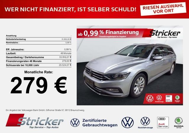 Volkswagen Passat Variant Elegance 2.0TDI DSG 279,-ohne Anz