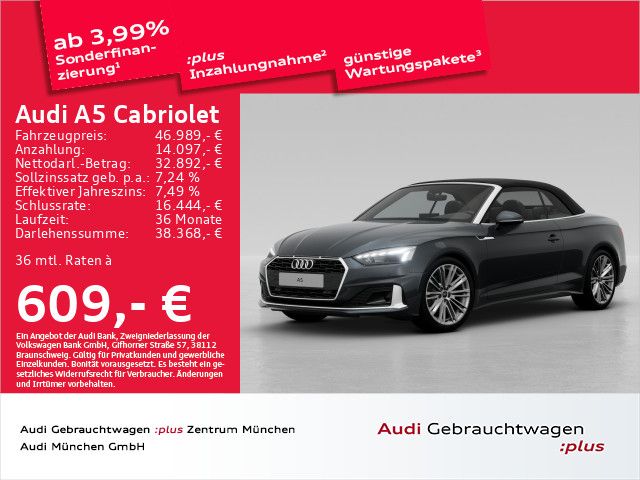 Audi A5 Cabriolet 35 TFSI S tronic advanced ACC/AHK/M