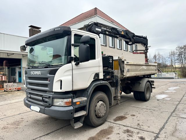 Scania P 320 Meiller Kipper Kran Atlas 92.2 Euro5 TÜV