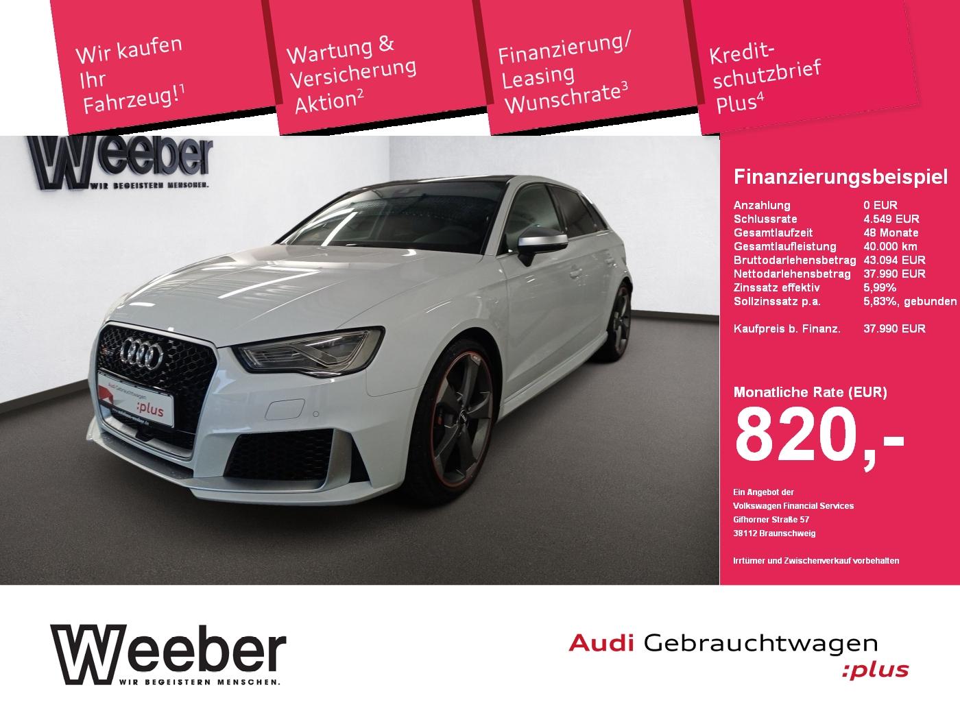 Audi RS 3 Sportback quattro *PANO*KAMERA*NAVI*ACC*LED