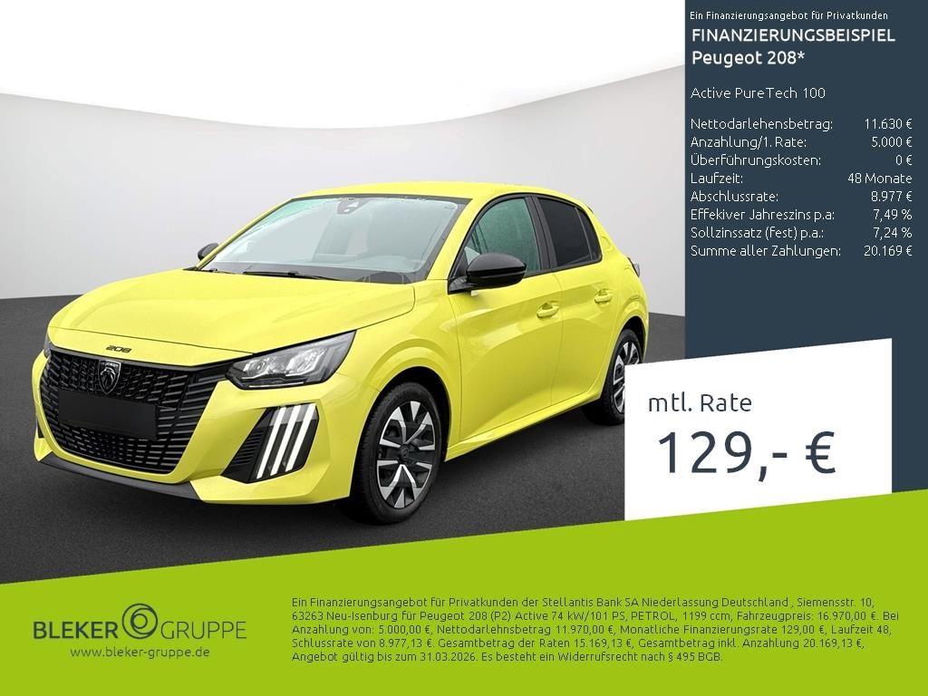 Peugeot 208 Active PureTech 100