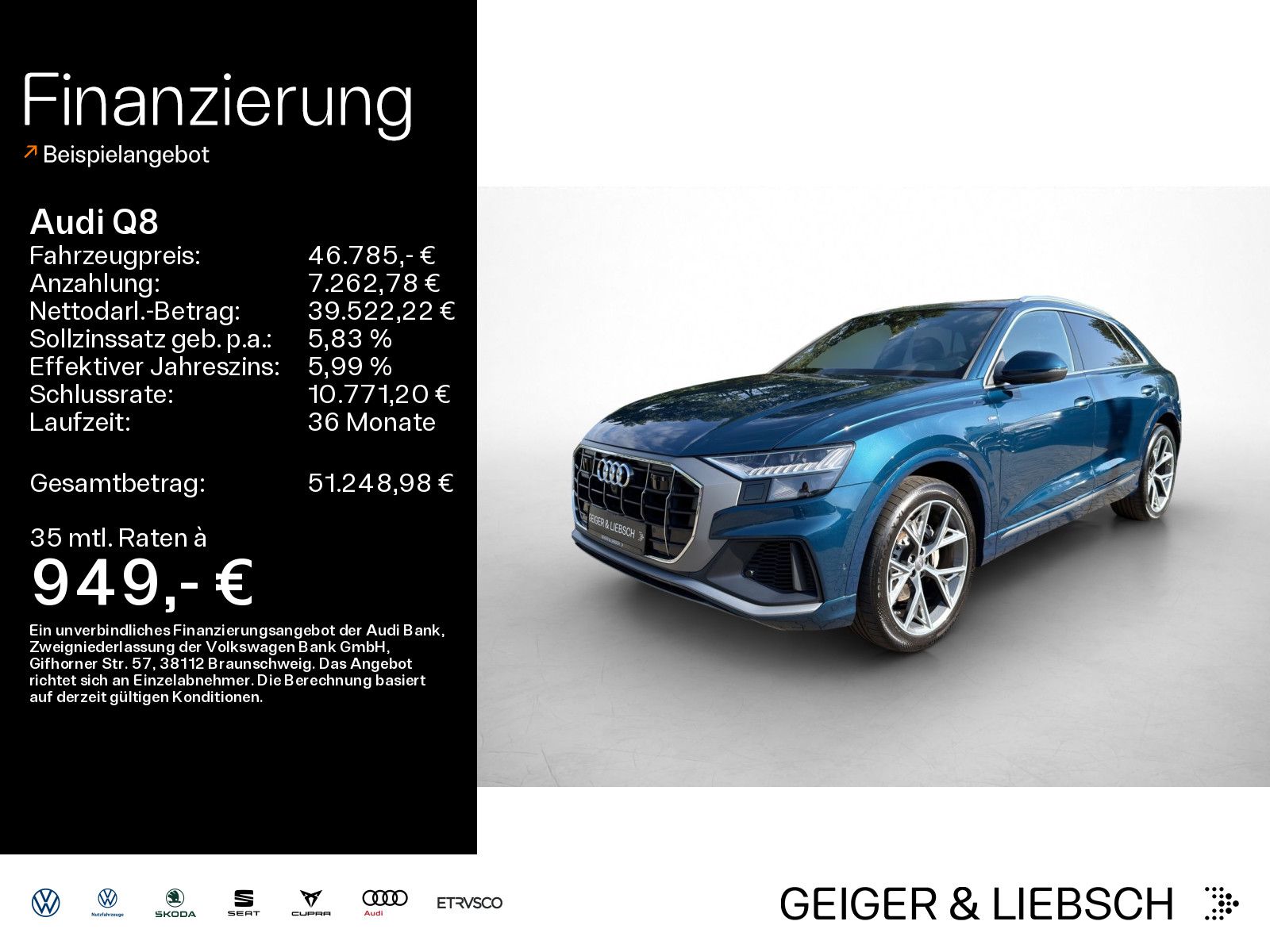 Audi Q8 50 TDI S-Line
