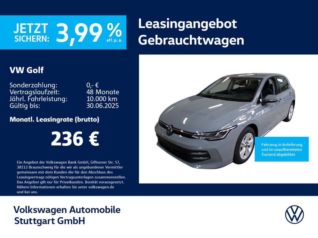 Volkswagen Golf 8 Life 1.5 TSI Navi Tempomat Kamera