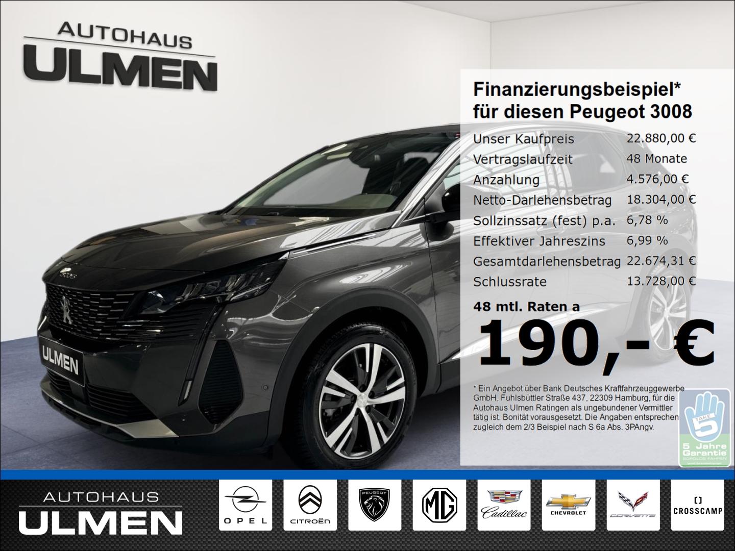 Peugeot 3008 Allure PureTech 130 EU6d EAT8 Navi Digitale