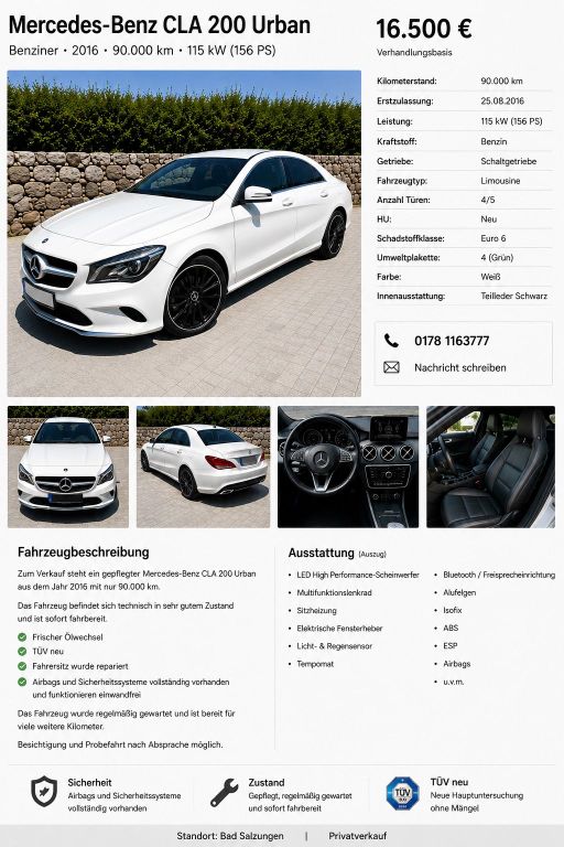 Image of Mercedes-Benz CLA 200