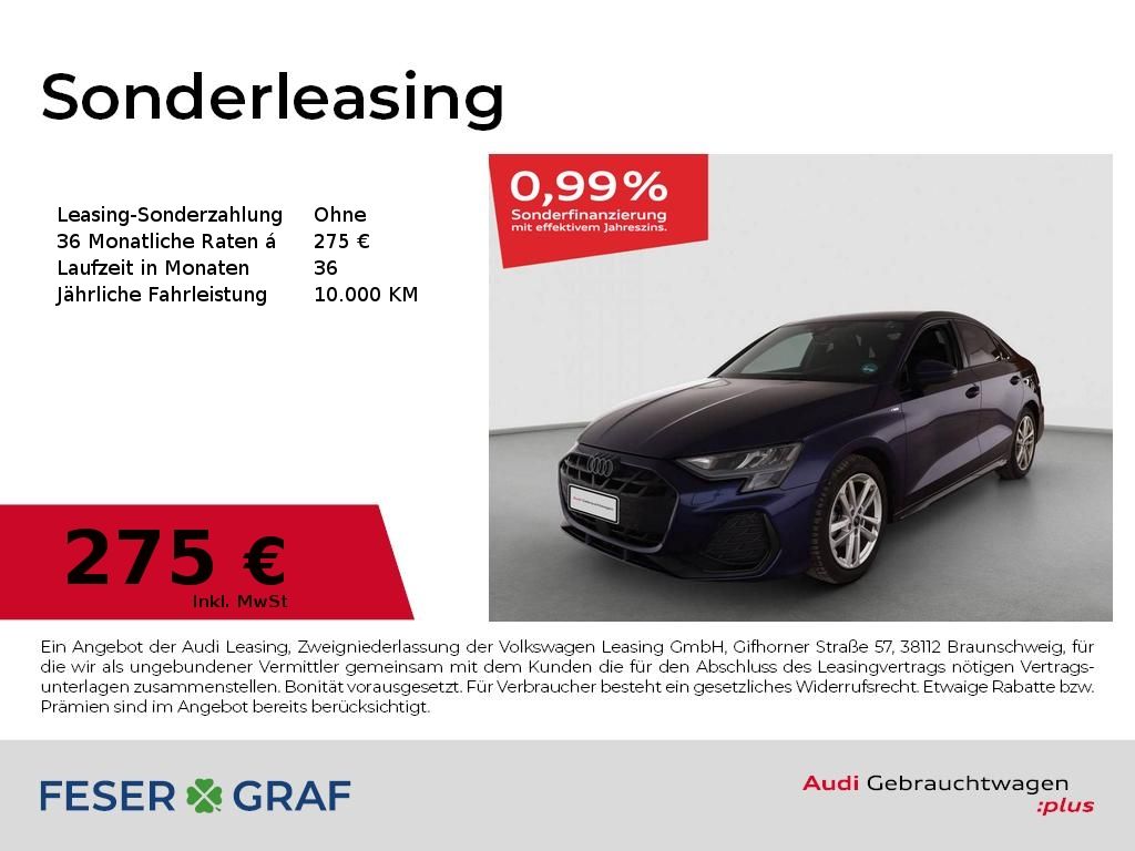 Abbildung Leasingangebot Audi A3 Limousine 35 TDI S tr. S line ACC KAMERA VIRT