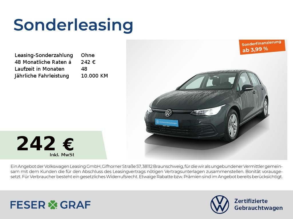 Volkswagen Golf 8 Life 2.0 TDI DSG Navi LED SiHz ACC 16"