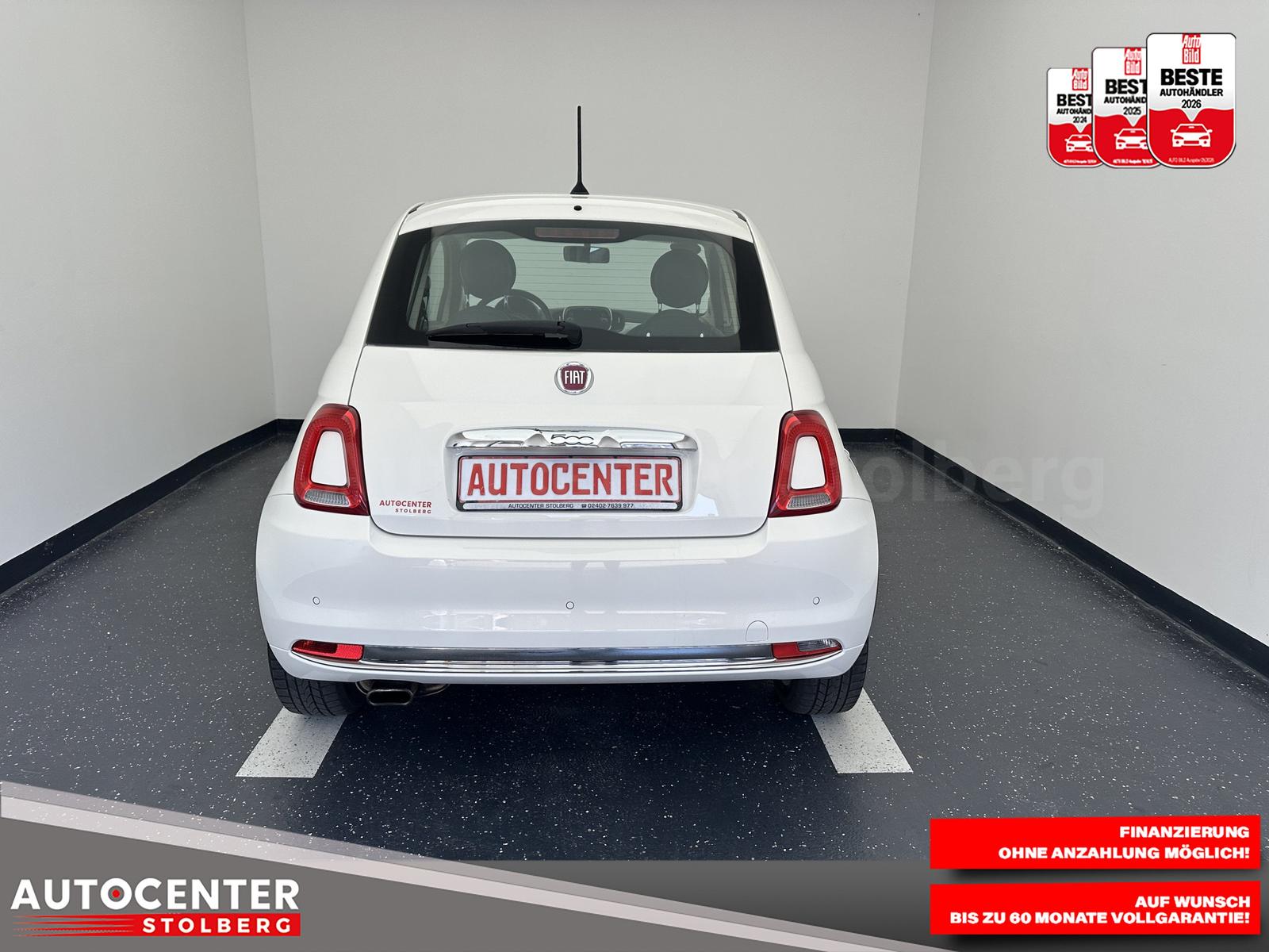 Fiat 500 Lounge "PANO-MULTI-KLIMA-PDC-ALU-TÜV NEU"