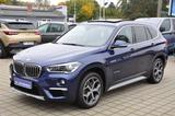 BMW X1 xDrive 18 d xLine Aut. NAVI-LED-PANO-H&K-4WD - mit Diesel-Antrieb: Blau, Teilleder, Panorama-Dach