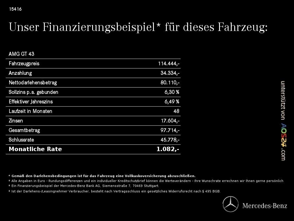 Mercedes-Benz AMG GT 43 PREMIUM PLUS Green magno Leder Night I