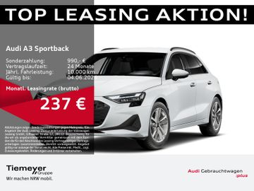 Audi Leasingangebot: Audi A3 Sportback 35 TDI KAMERA AHK LED SPORTSITZE