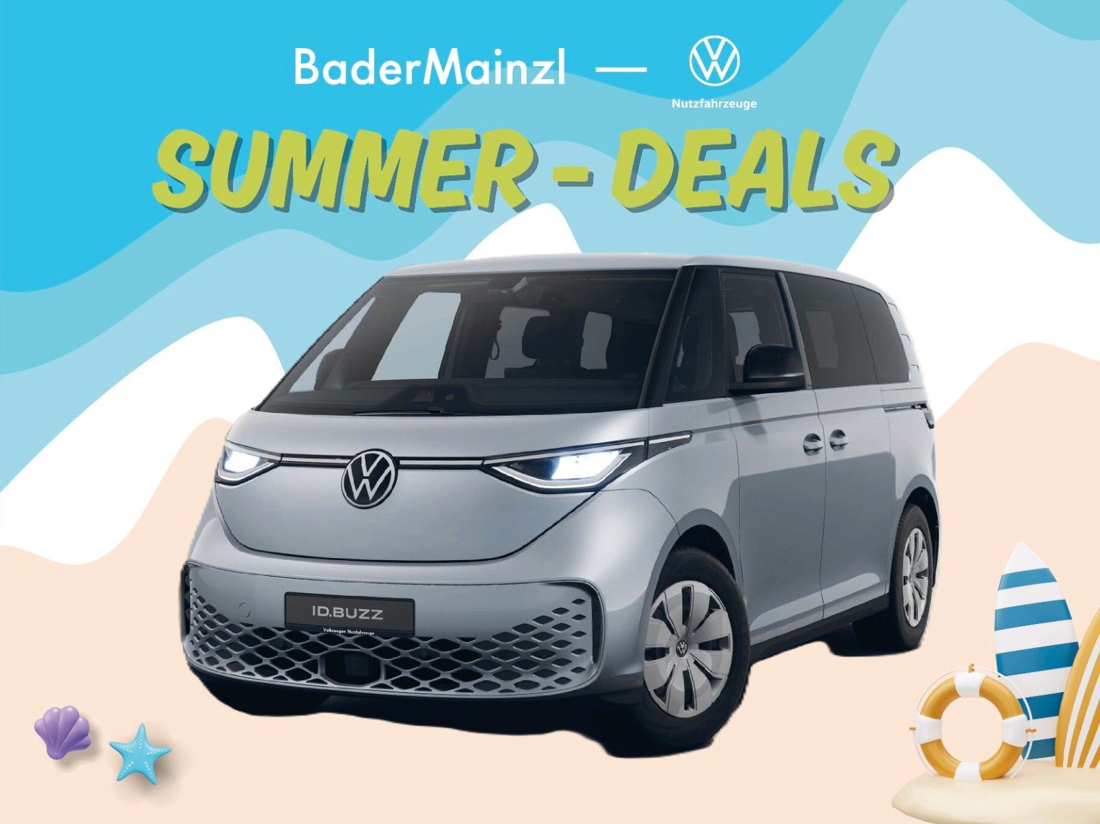 Volkswagen ID. Buzz "Summer-Deals" AKTION bei BaderMainzl!