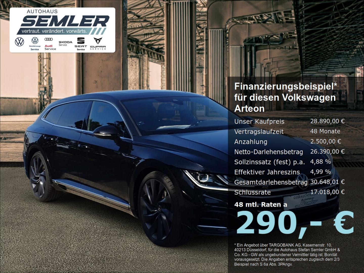 Volkswagen Arteon SB R-Line 2.0 TDI DSG 4M STNDHZ HUD AHK D