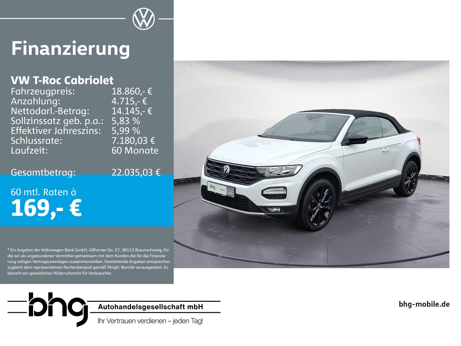 Volkswagen T-Roc Cabriolet 1.0 l TSI STYLE