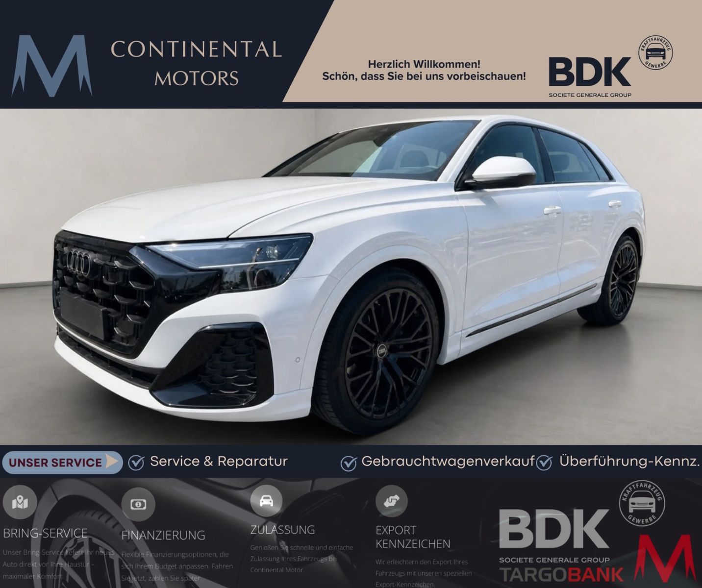 AUDI Q8 Q8 45 TDI quattro*S-Line Sport Plus*Black Optik*