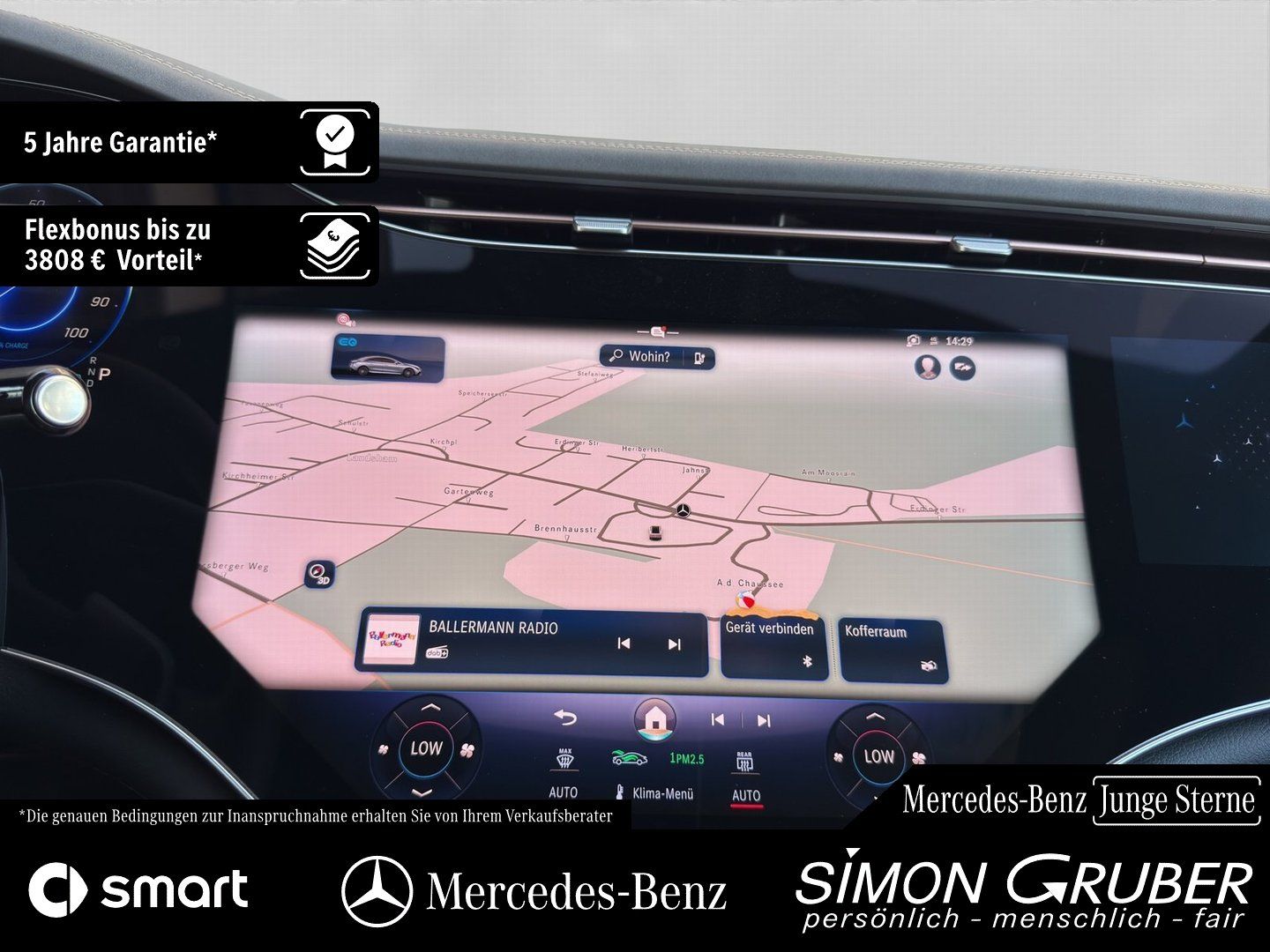 Fahrzeugabbildung Mercedes-Benz EQE 500 4M AMG Premium+ Nappa Hyper Pano Md 2025