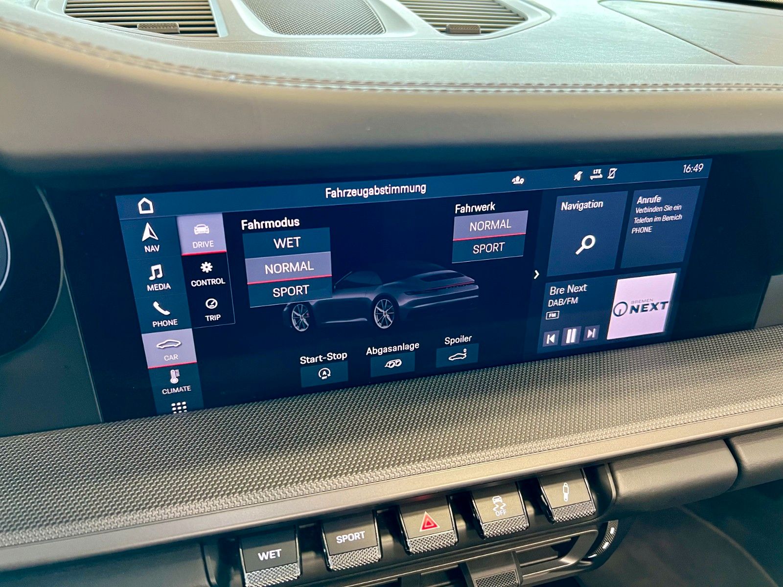 Fahrzeugabbildung Porsche 911 992 Carrera 4S Cabrio ACC, Sportabgasanlage