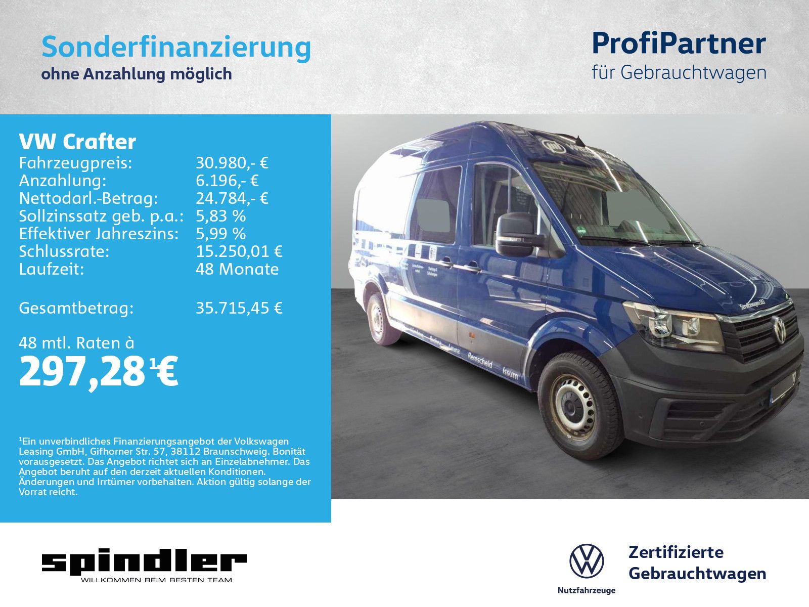 Volkswagen Crafter 35 Kasten L2H2 / Bluetooth, AHK, RFK