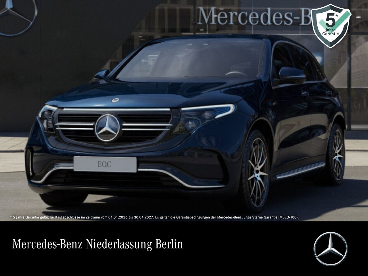 MERCEDES-BENZ EQC 400 4M AMG/SD/MBeam/Distr./360°/Trittbr
