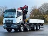 MAN TGS 35.470 8x4 Pritsche + FASSI F345RB Kran,JIB - MAN Kipper 6x4