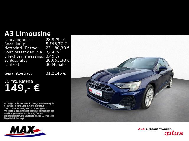 A3 Limousine 30 TFSI S LINE LED+AHK+NAVI+VCP+KAM