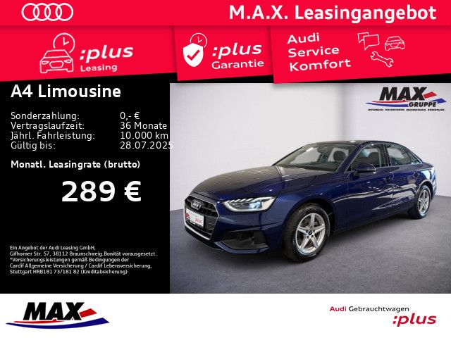 A4 Limousine 35 TFSI STRONIC LED+NAV+TEMPO+SITZH