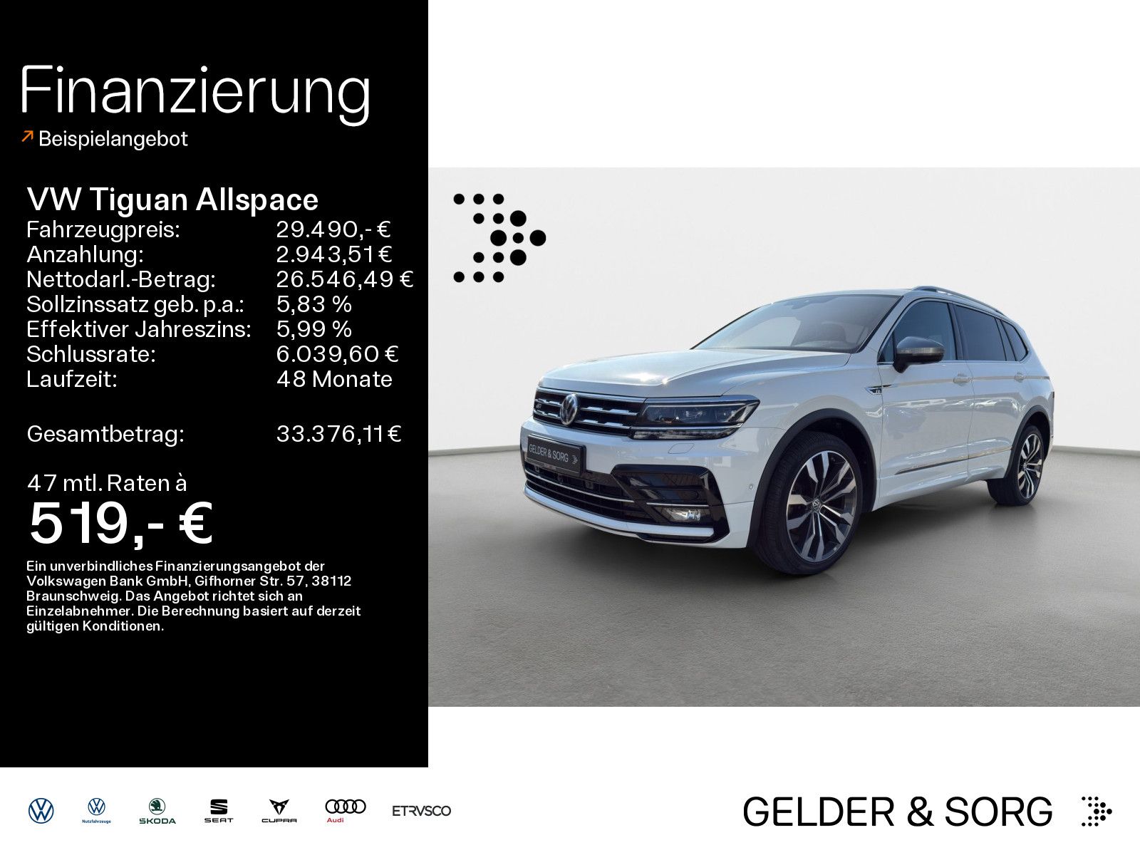 Volkswagen Tiguan Allspace TDI R-Line 4x4 20Z*PANO*HUD*DYN*