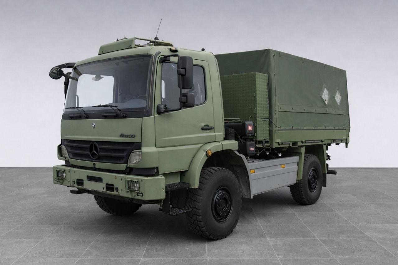 Mercedes-Benz Atego 1018 A Pritsche Plane 4x4 Allrad Camper BW