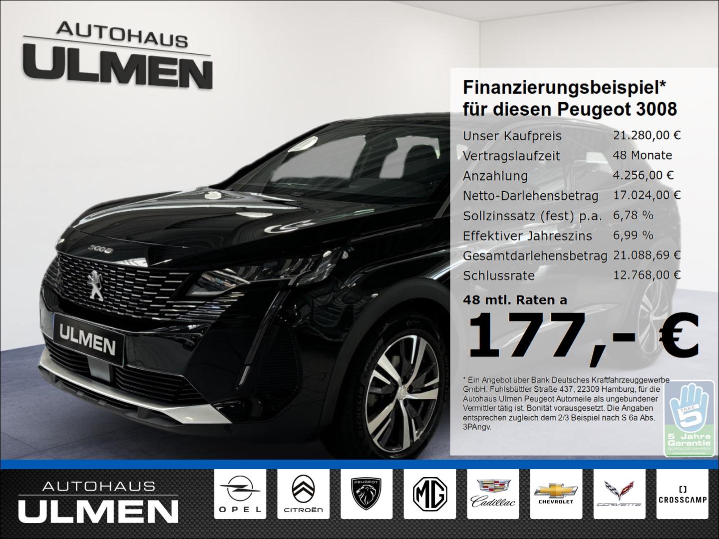 Peugeot 3008 Allure Pack 130 Digitales Cockpit SHZ Navi 