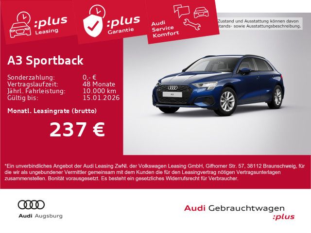 Audi A3 Sportback 30 TDI *LED*StdHz*ACC*PDC*SHZ*8fach